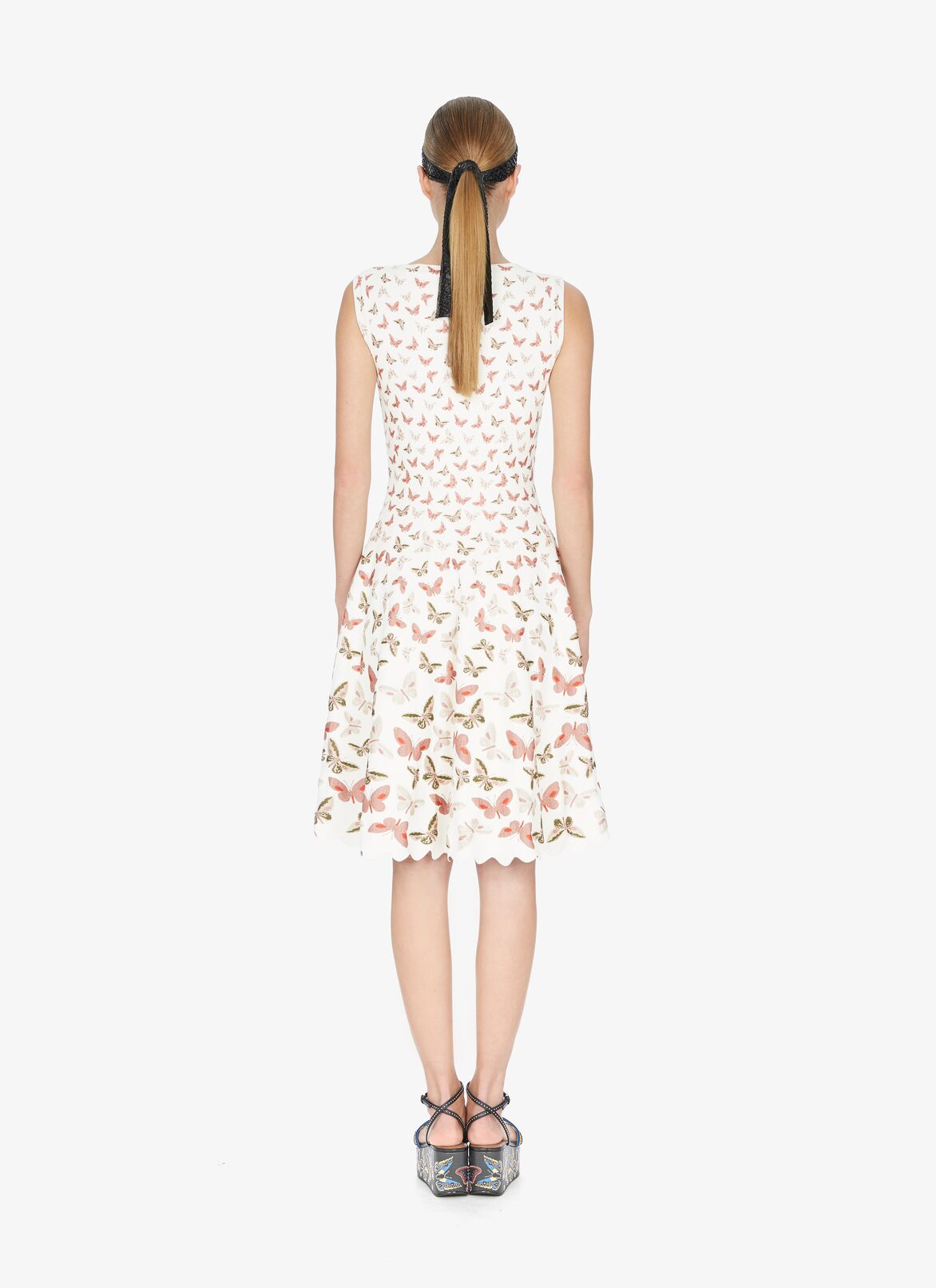 SLEEVELESS DRESS BUTTERFLY MULTICOLOR ALAÏA MULTICOLOR  SLEEVELESS DRESS BUTTERFLY MULTICOLOR